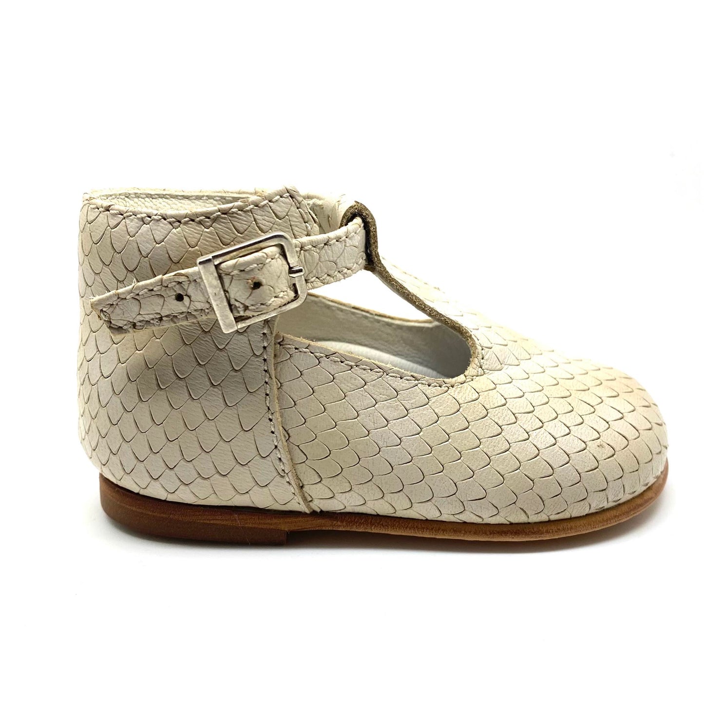 Beberlis schoentje T-bandje beige