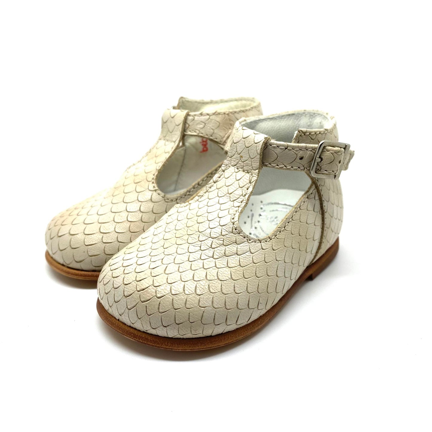 Beberlis schoentje T-bandje beige