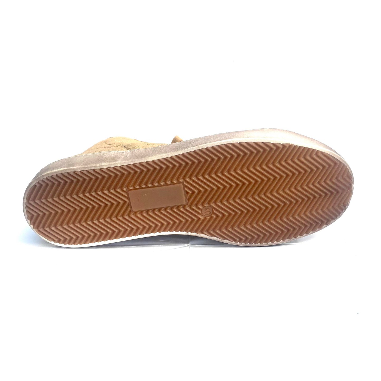 Bisgaard hoge sneaker goud met rits