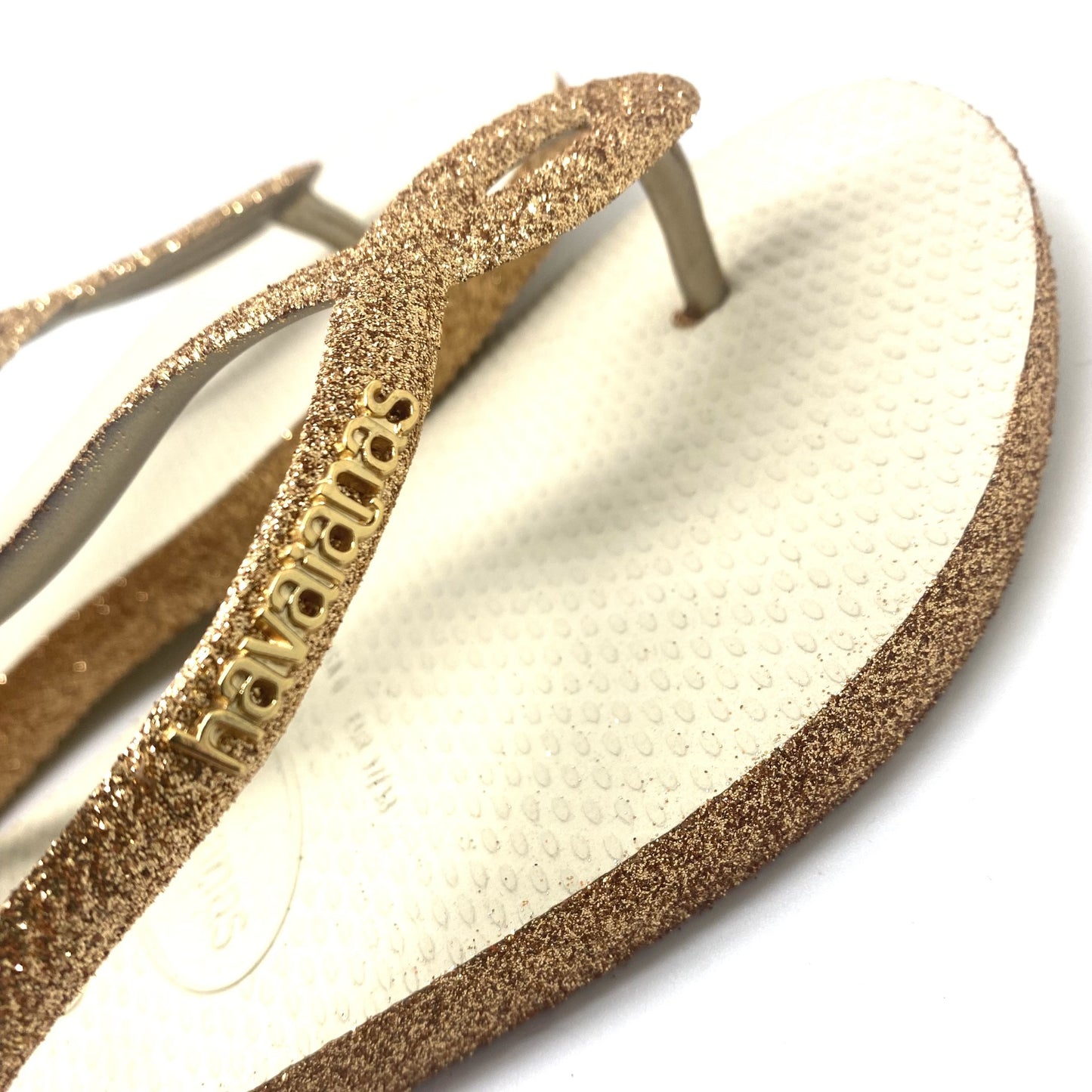 Havaianas goud met glitter zool