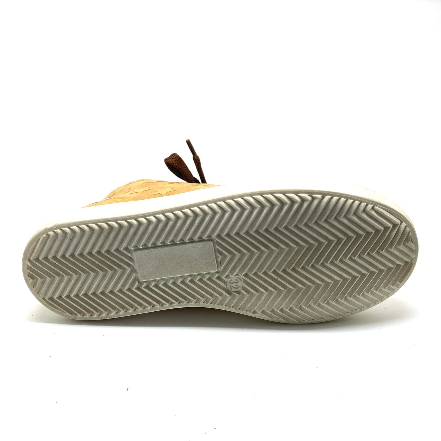 JFF sneaker bruin gouden sterren met rits