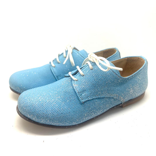 JFF veterschoen licht blauw in glitter