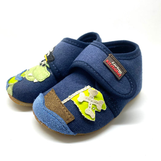 Kitzbühel pantoffel blauw met velcro zomer