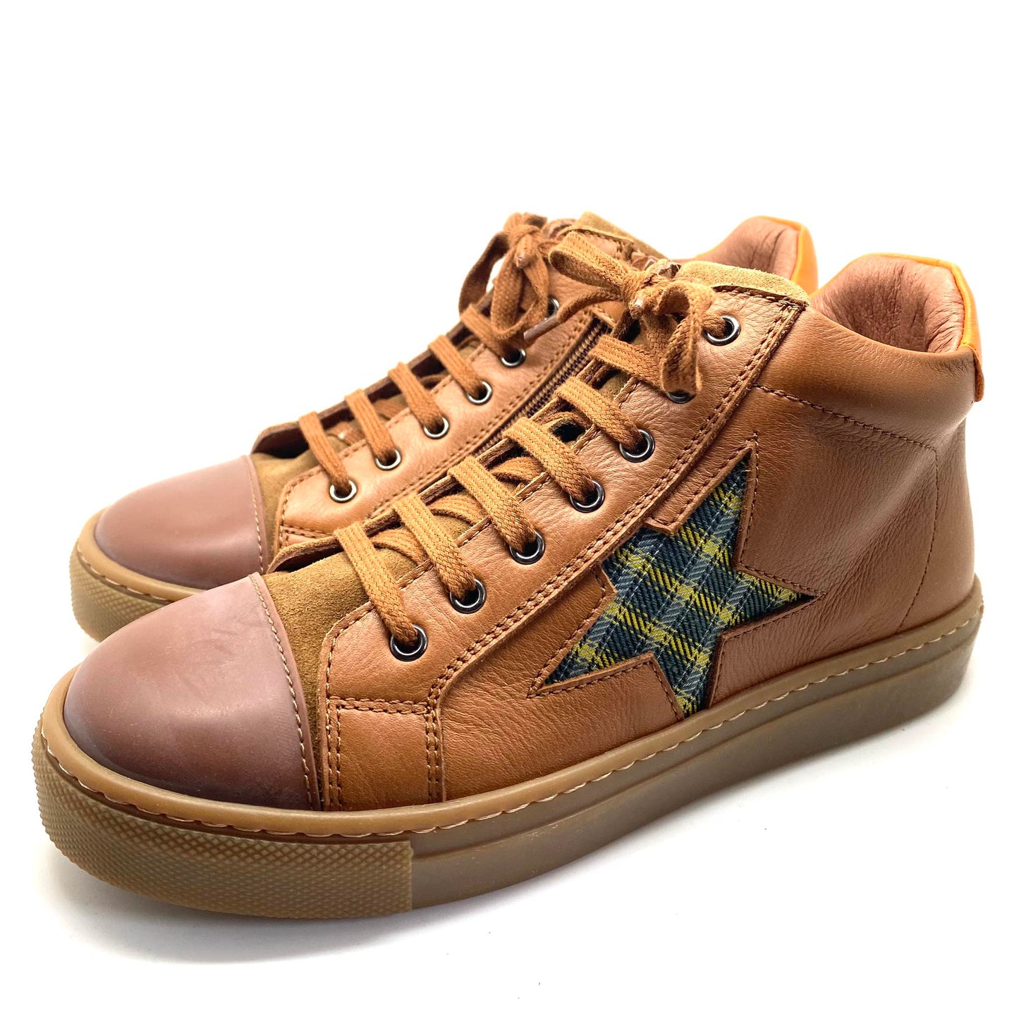 Lepi sneaker cognac met ster
