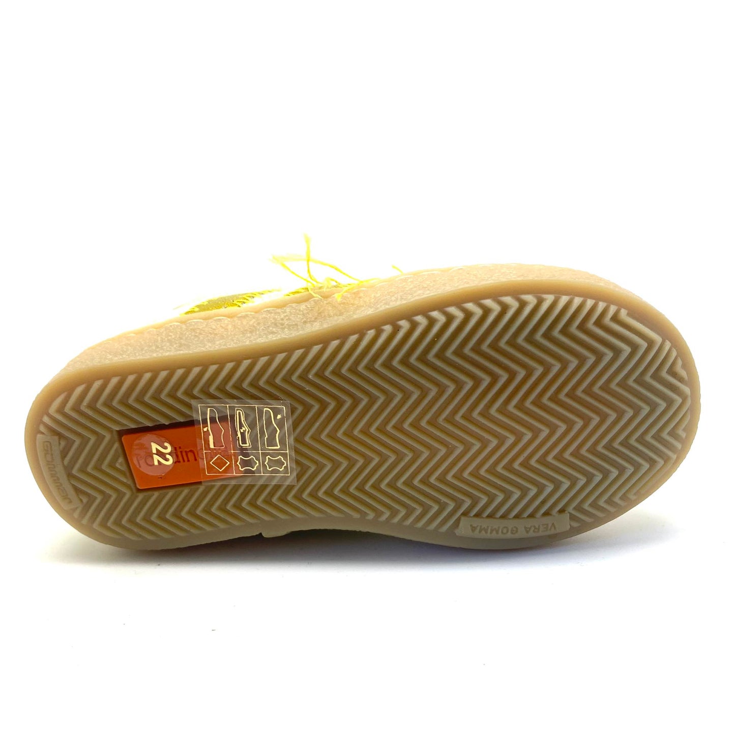 Rondinella sneaker geel groen.