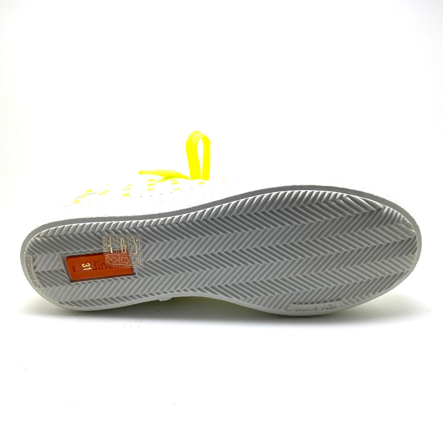 Rondinella sneaker wit met gele bolletjes