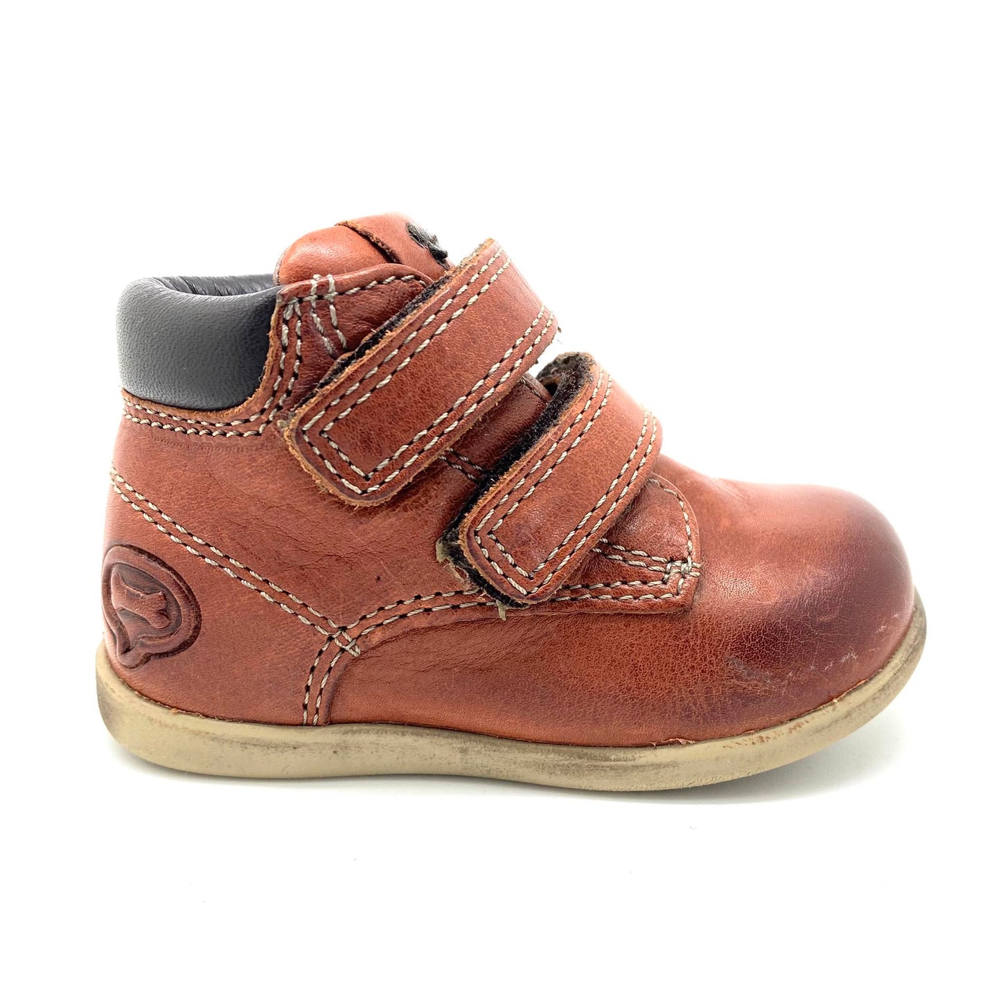Stones and Bones velcro schoen jongens cognac winter