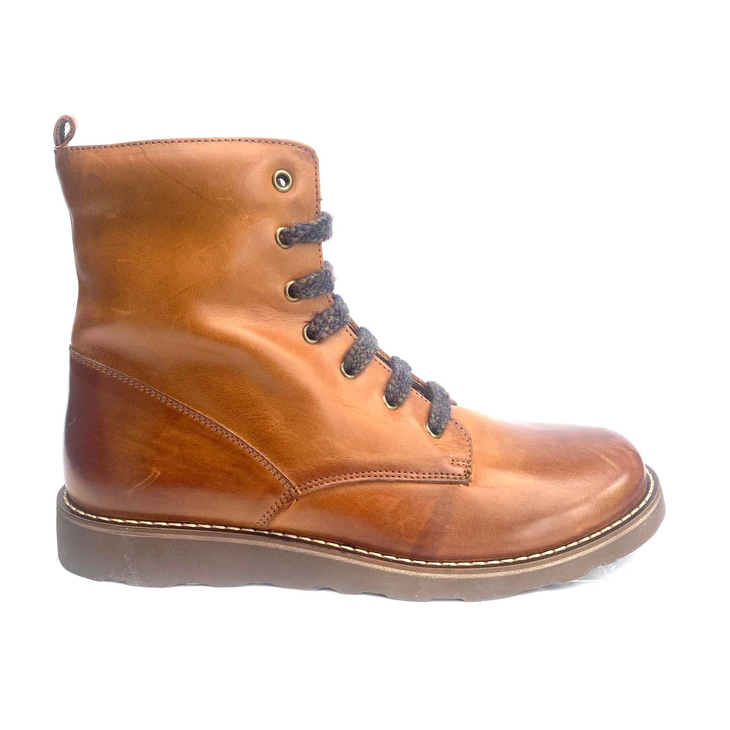 Stones and Bones bottine cognac kleur