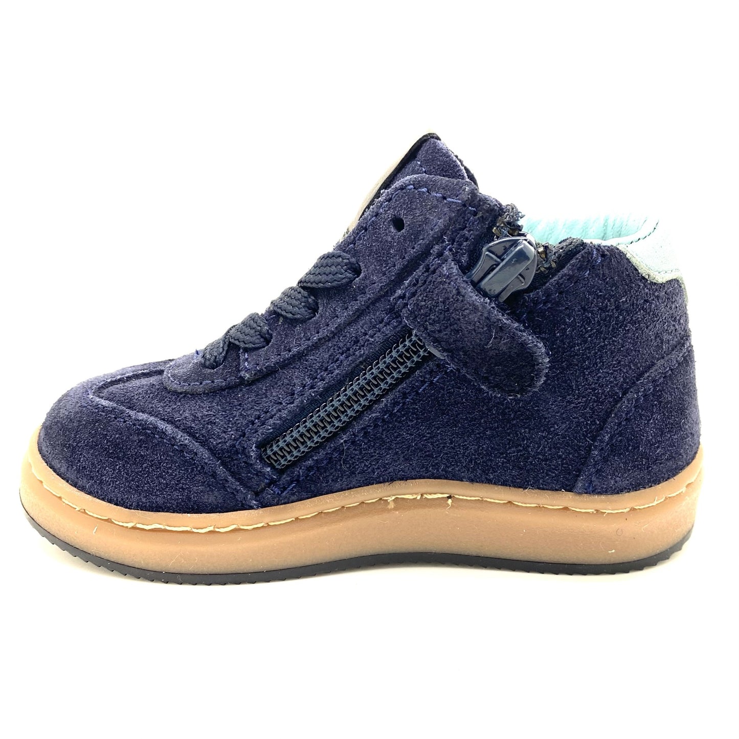 Pinocchio sneaker donker blauw met licht blauwe strepen