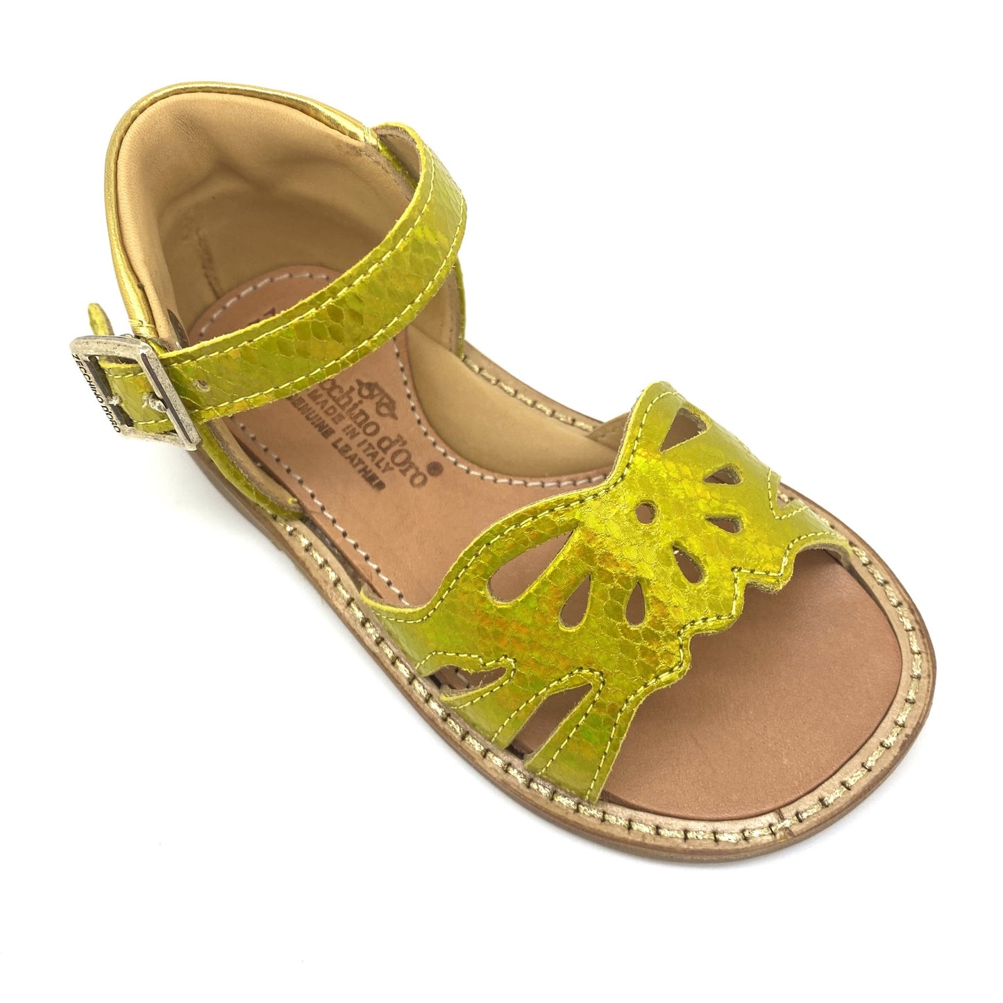 Zecchino D'oro sandaaltje geel goud.
