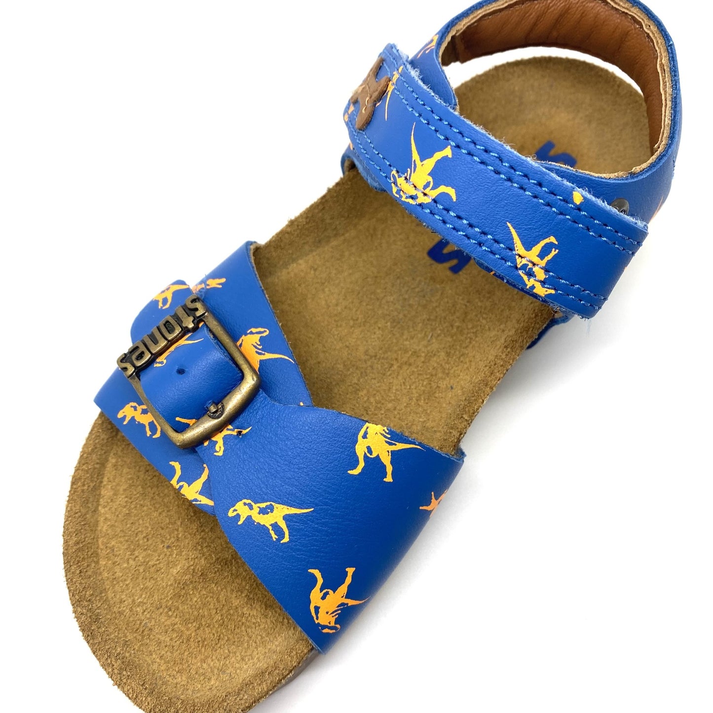 Stones and Bones sandaal blauw met dino's