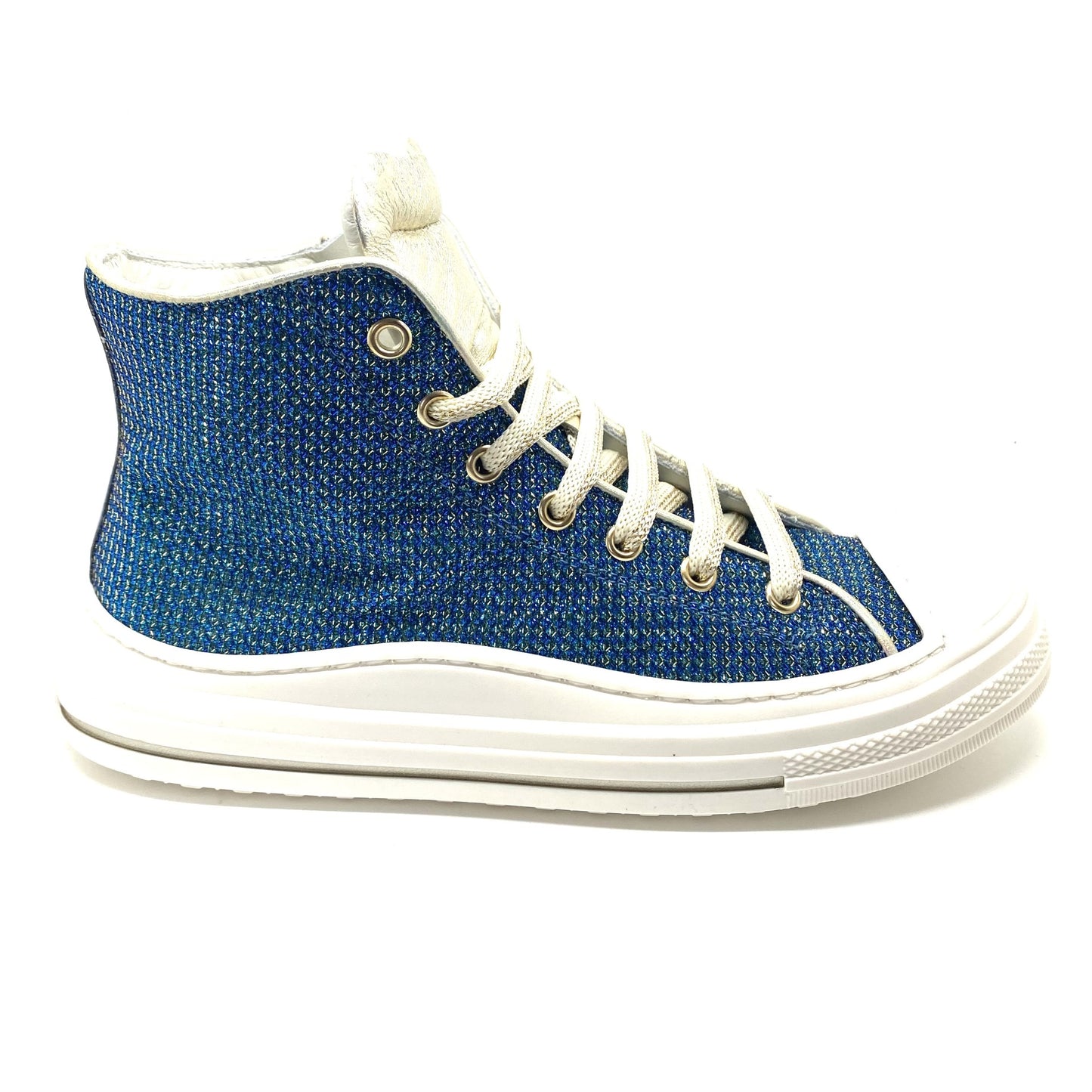 Zecchino D'oro hoge blauwe sneaker