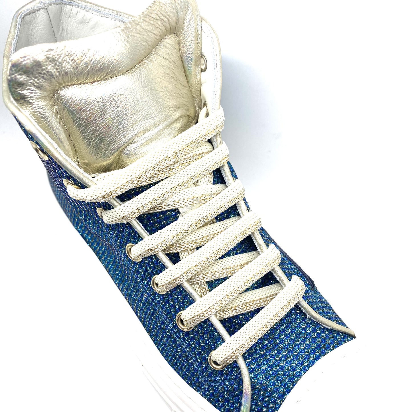 Zecchino D'oro hoge blauwe sneaker