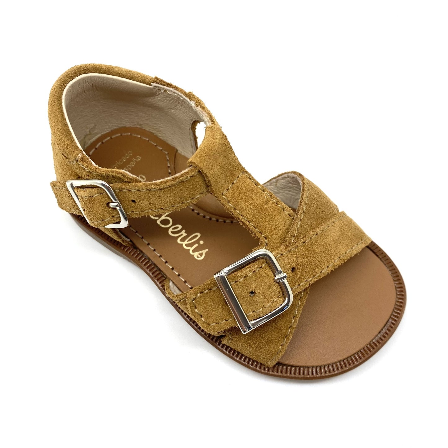 Beberlis sandaal cognac T-model