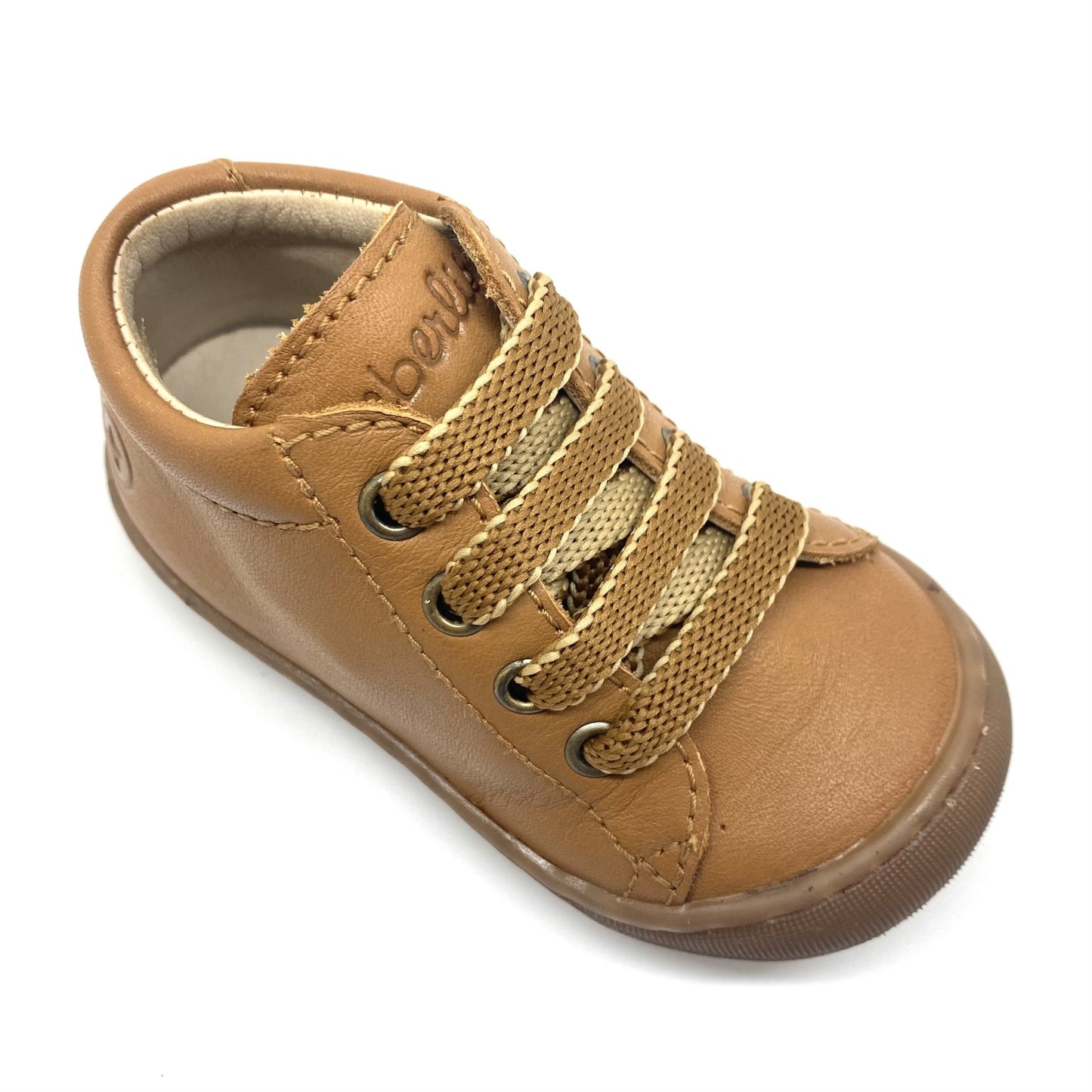 Beberlis eerste stapper cognac met rubber tipje