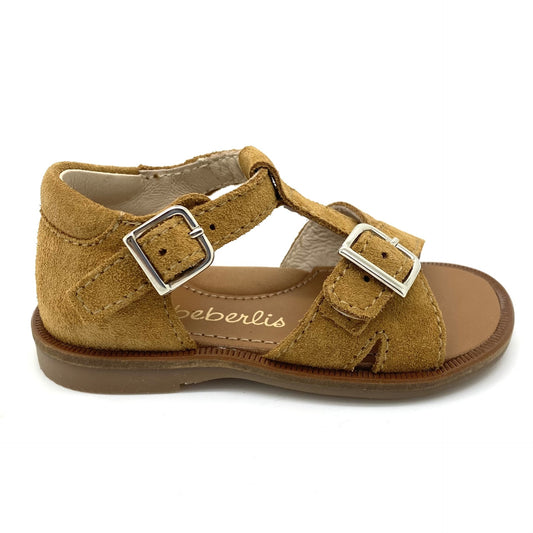 Beberlis sandaal cognac T-model