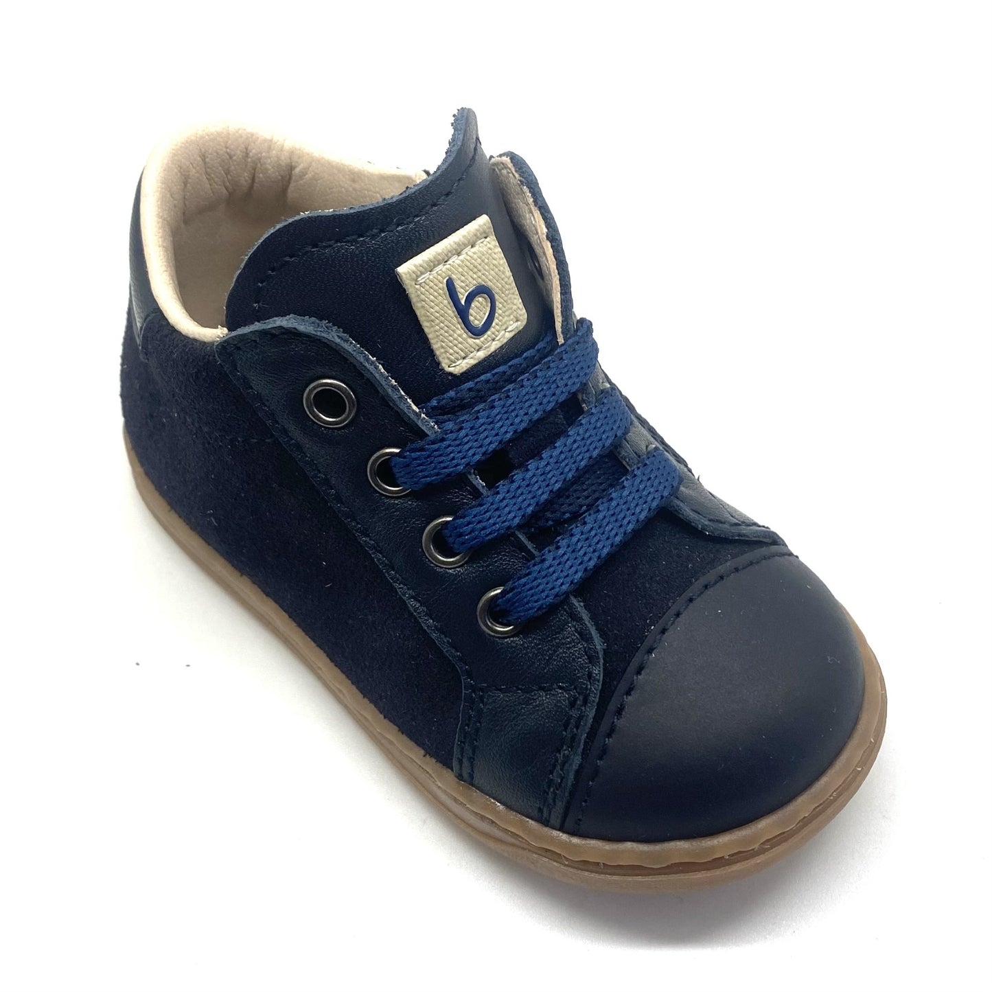 Beberlis eerste stapper blauw met rubberen tip