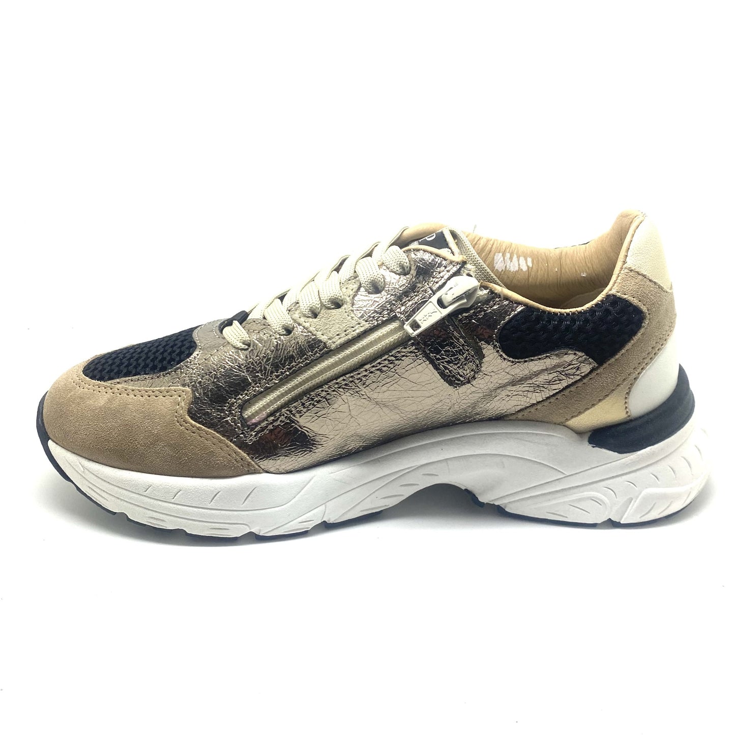 Hip runner beige zwart goud