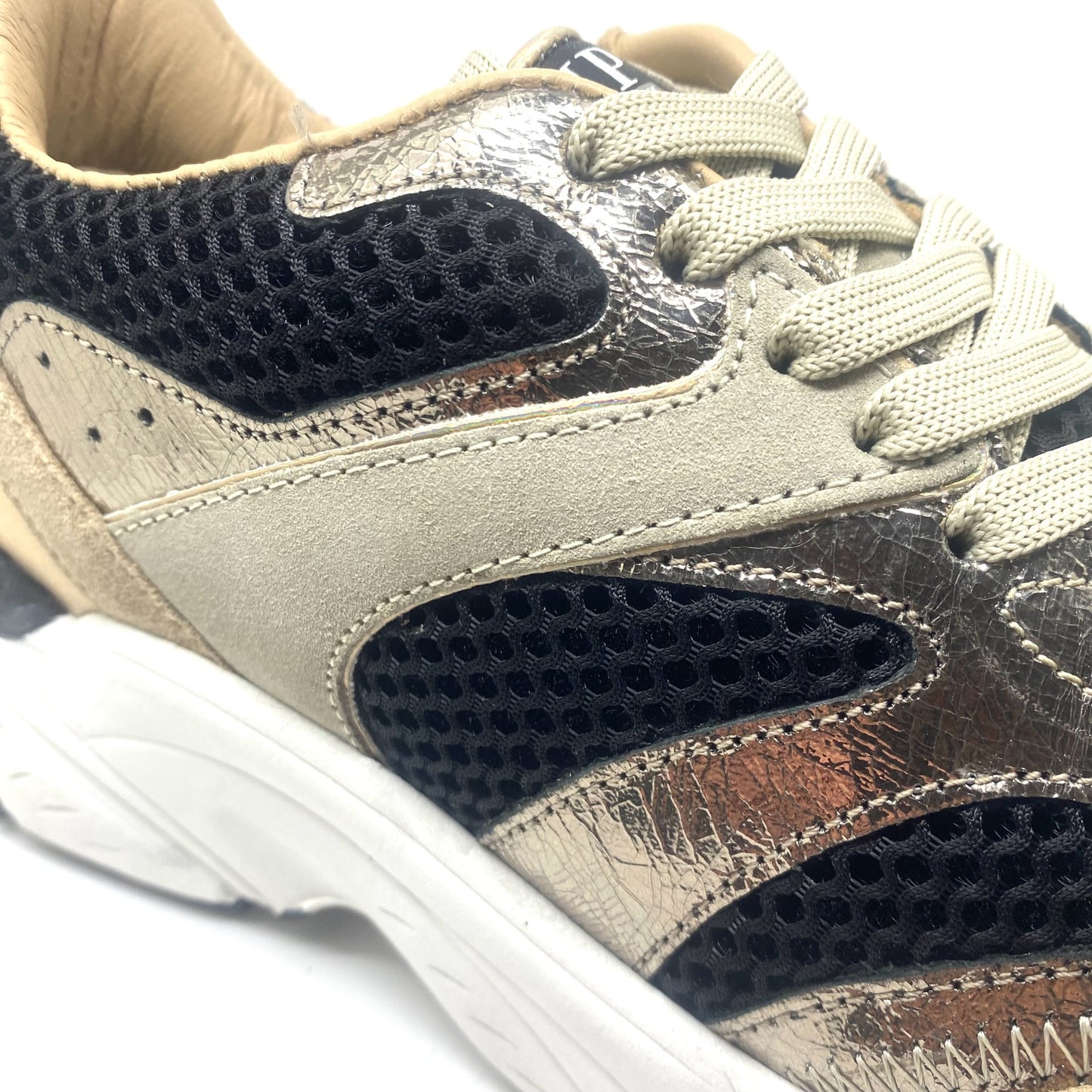 Hip runner beige zwart goud
