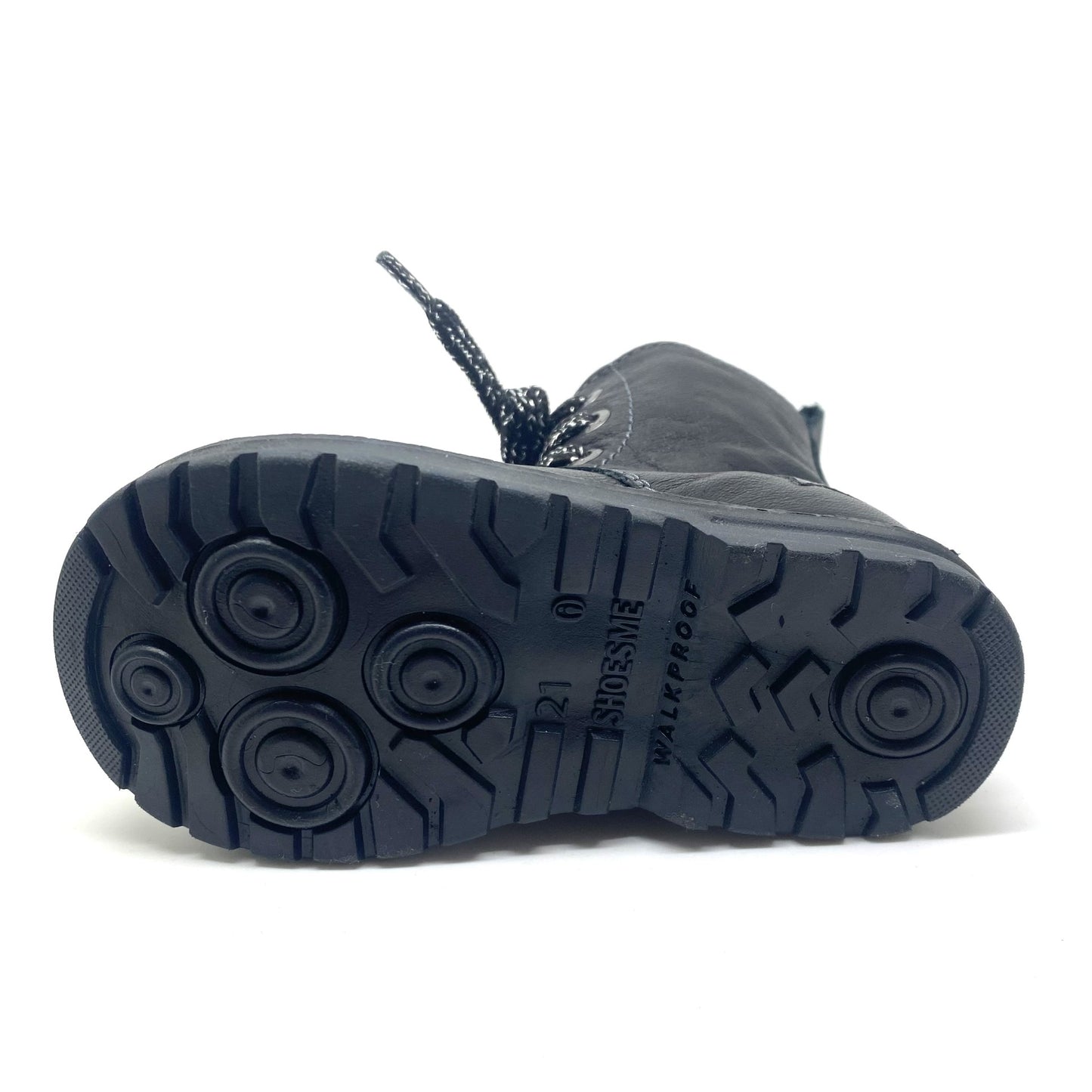 Shoesme stoere zwarte veter laars