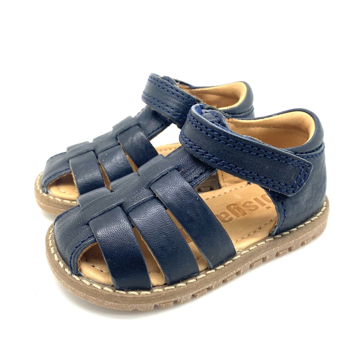 Bisgaard sandaal blauw gesloten tip.
