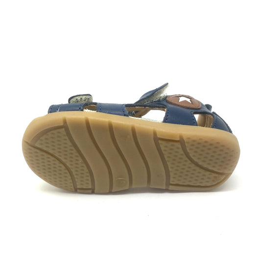 Rondinella sandaal blauw met witte ster