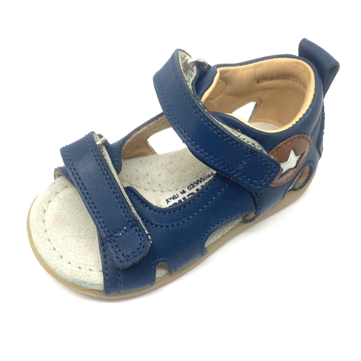 Rondinella sandaal blauw met witte ster