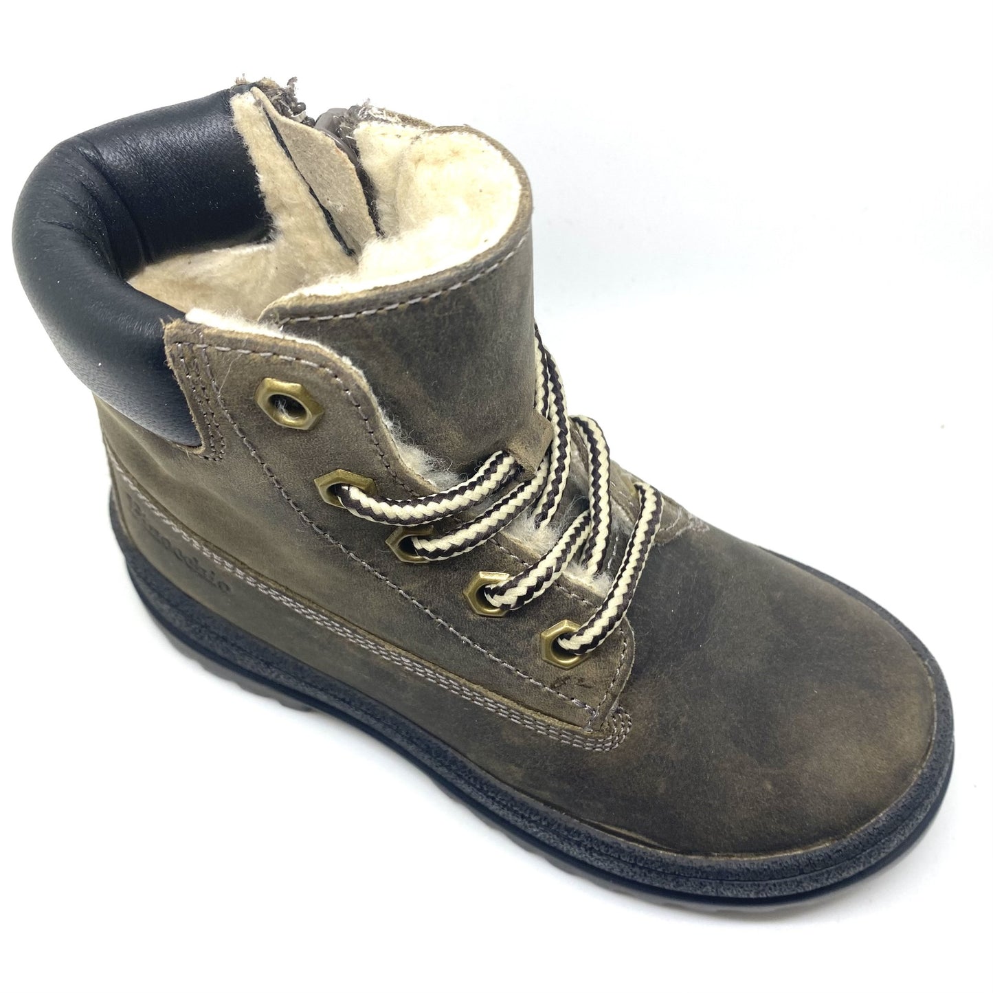 Pinocchio boots met pels in