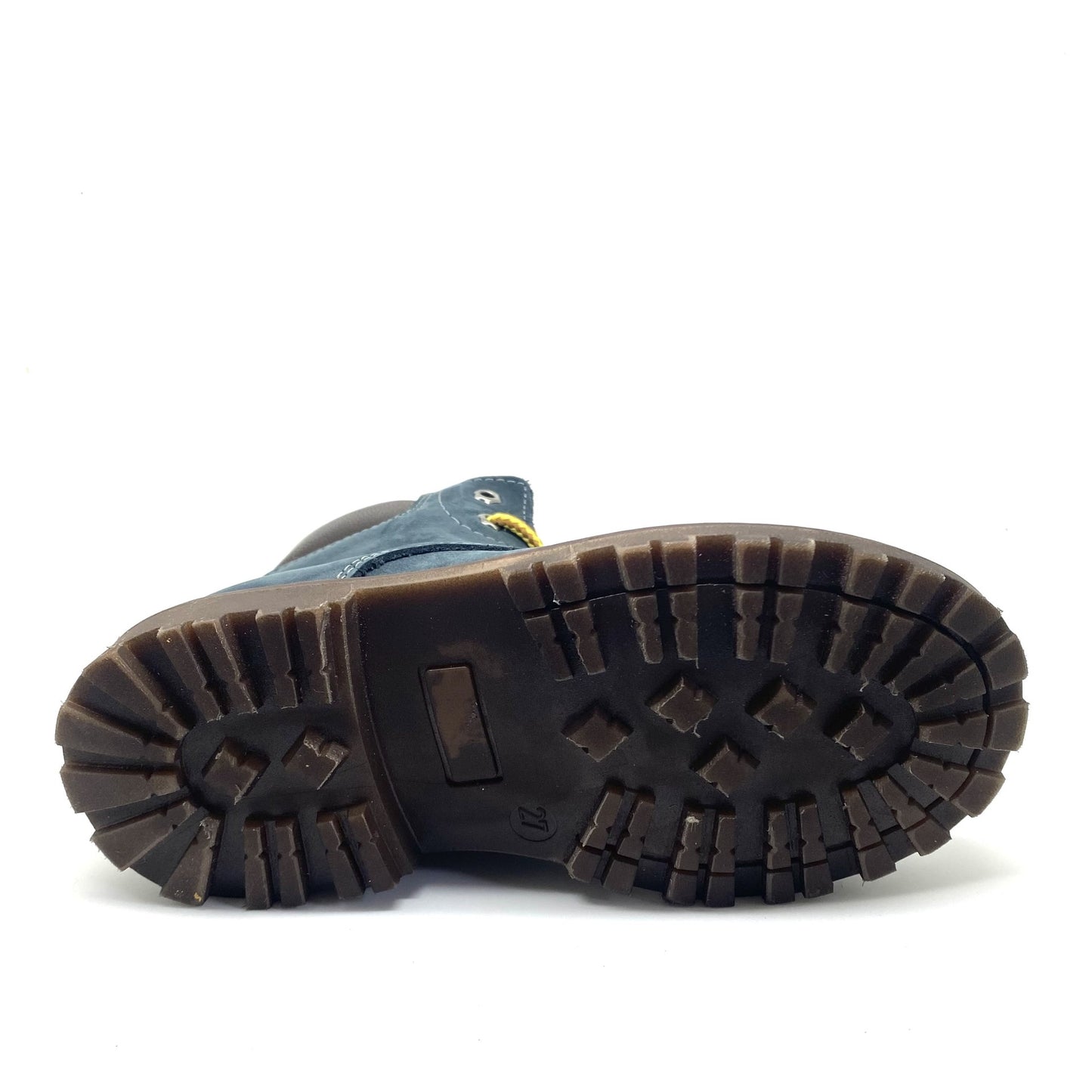 Lunella bottine blauw met veter en rits