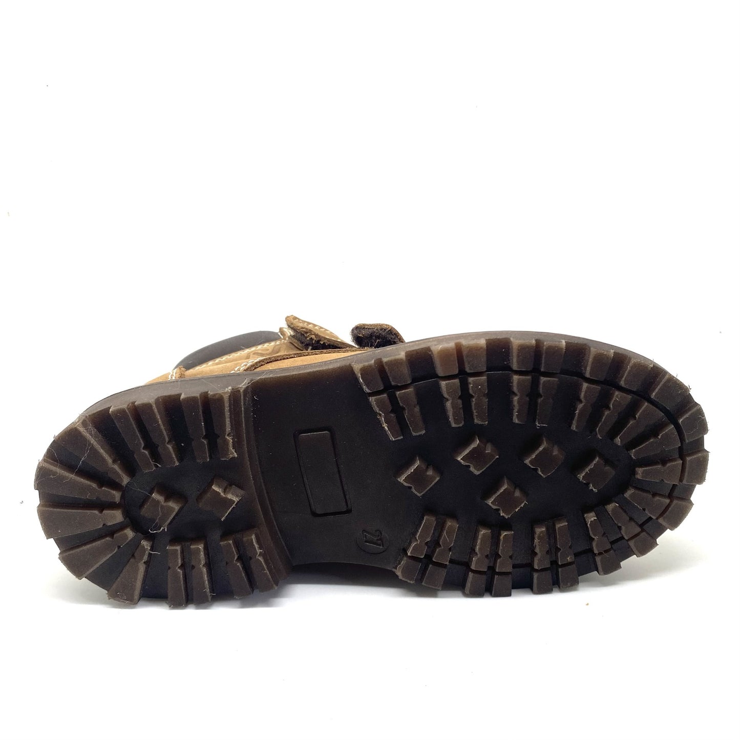 Lunella bottine bruin met velcro