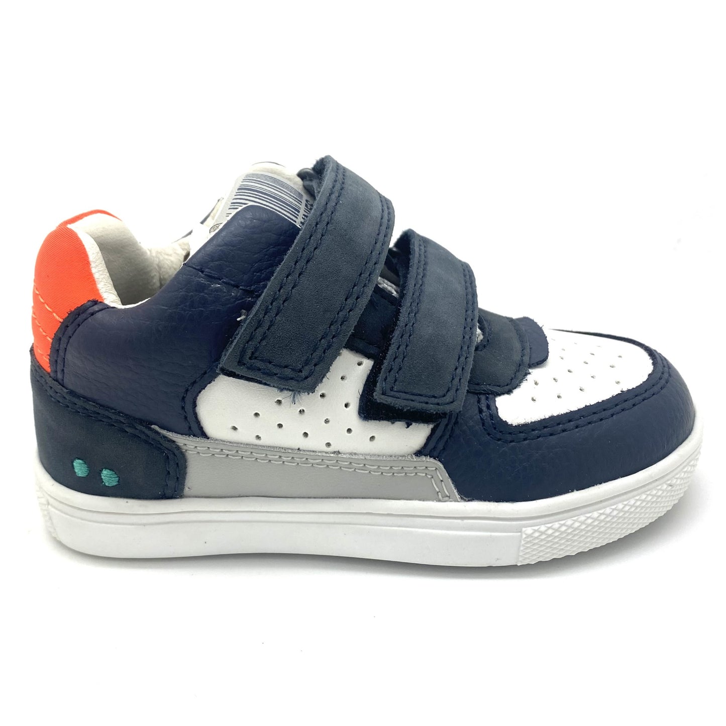 Bunnies lage sneaker met 2 velcro's.