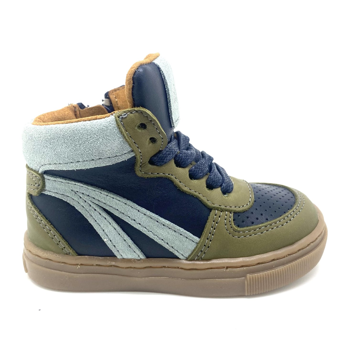 Clic sneaker met blauw groen en licht blauw