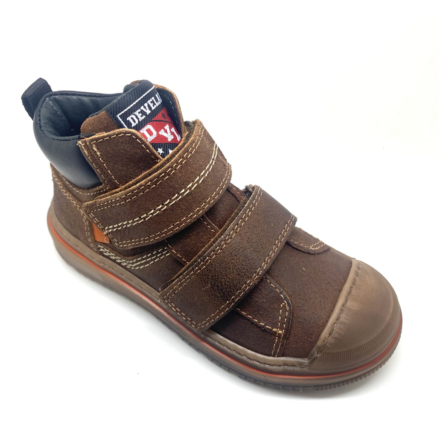 Develab sneaker met plakkers en rubberen tip