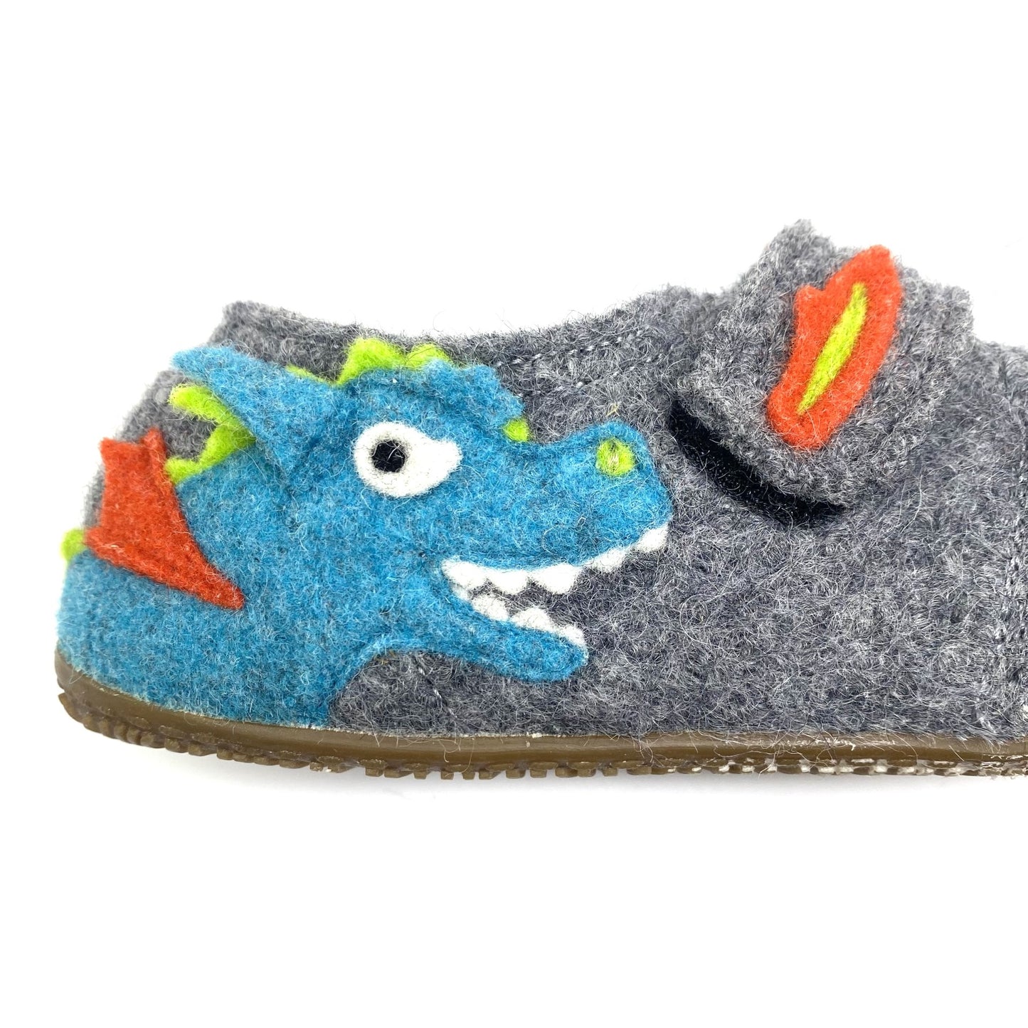 Kitzbühel pantoffel met draak aan de zijkant