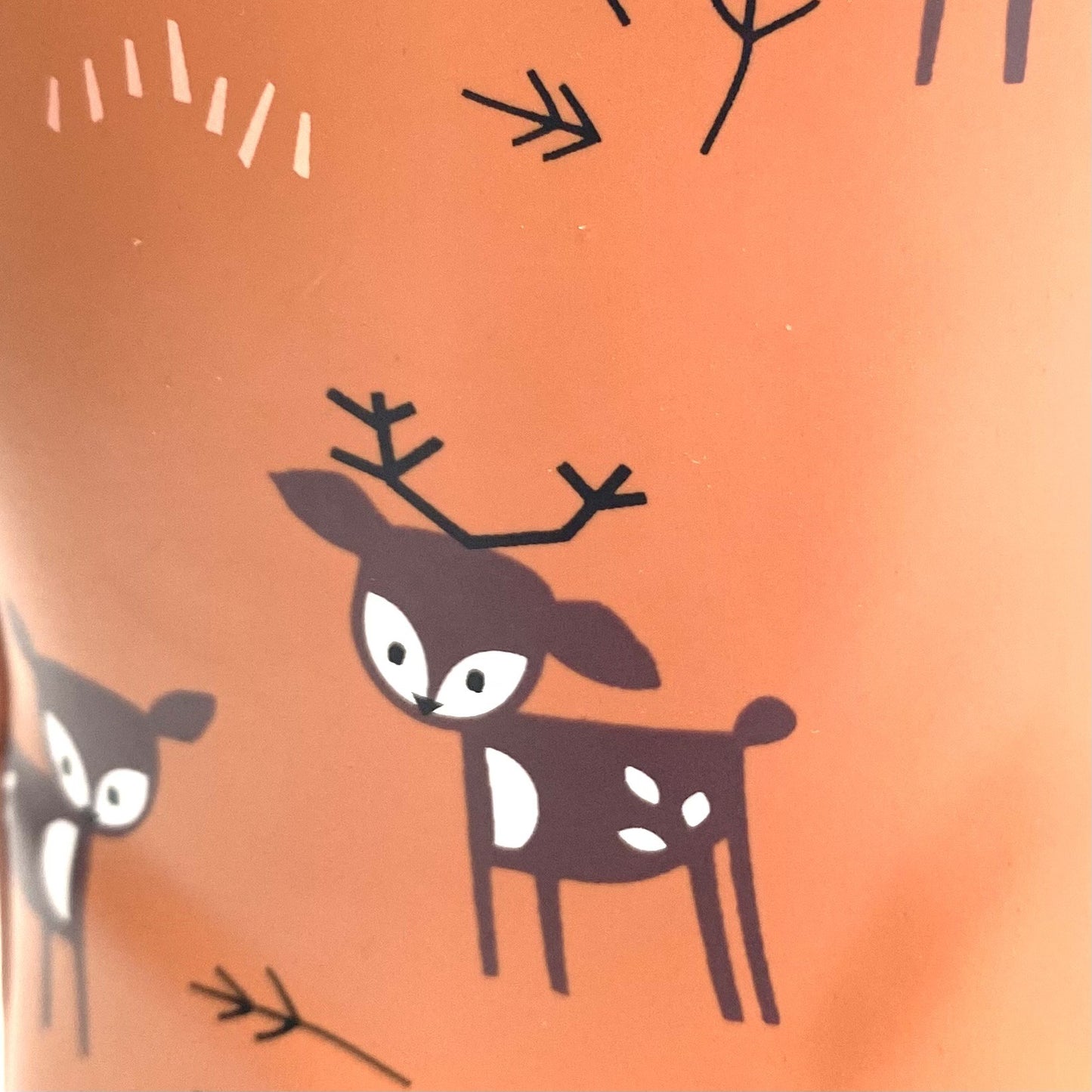 Fresk rubberen laars bruin met print.