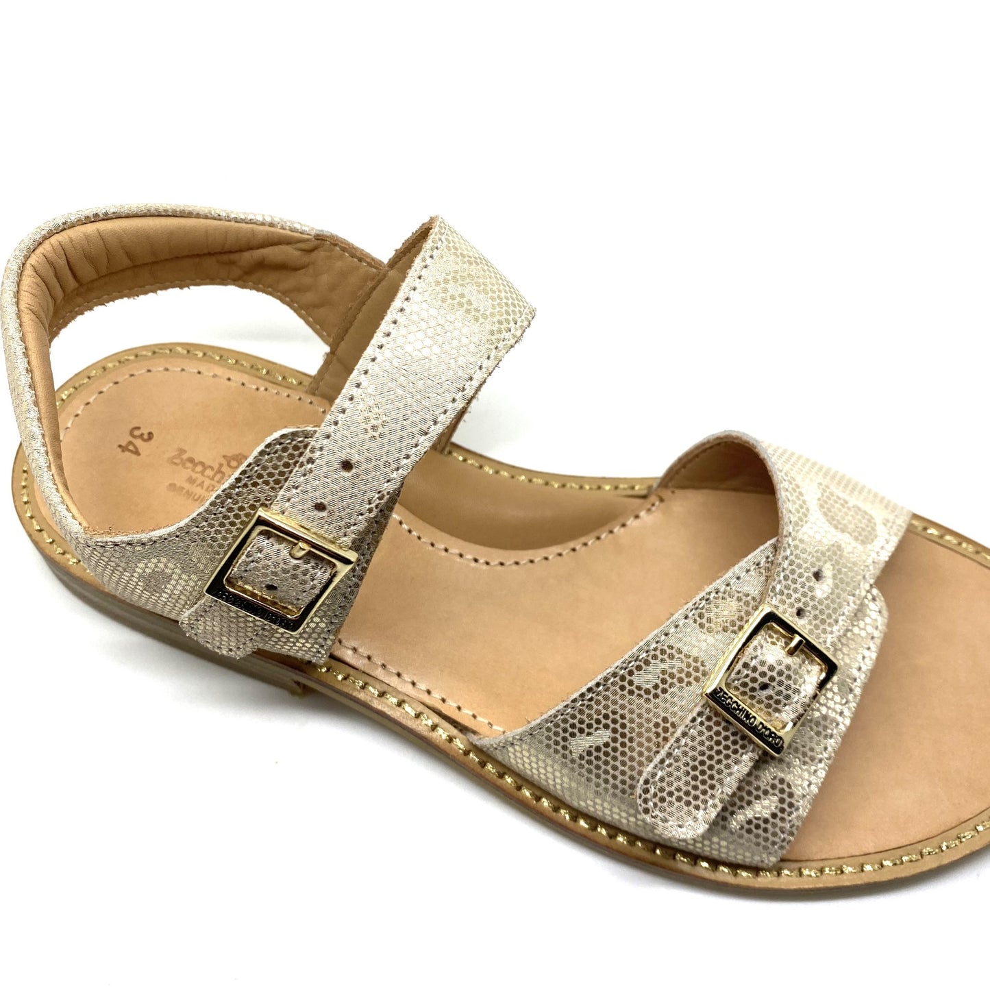 Zecchino D'oro sandaal goud met gesp