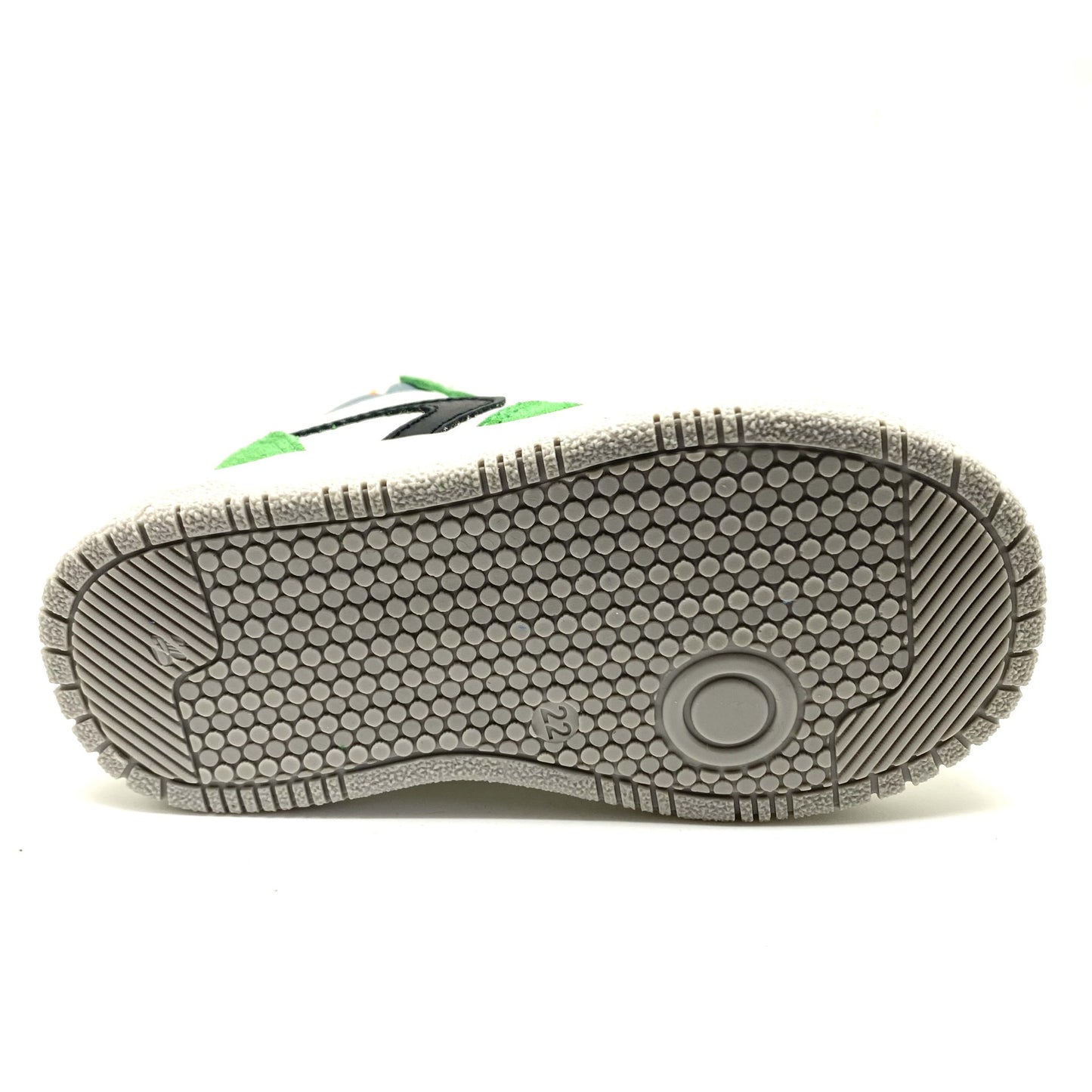 Develab hoge groene sneaker met veter en rits.
