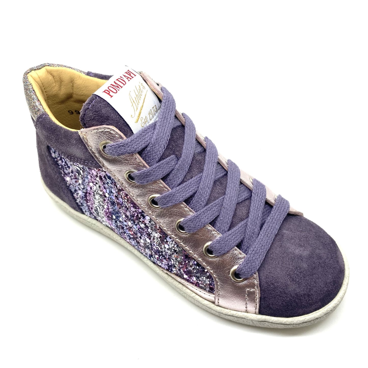 Pom D'Api glitter sneaker paars