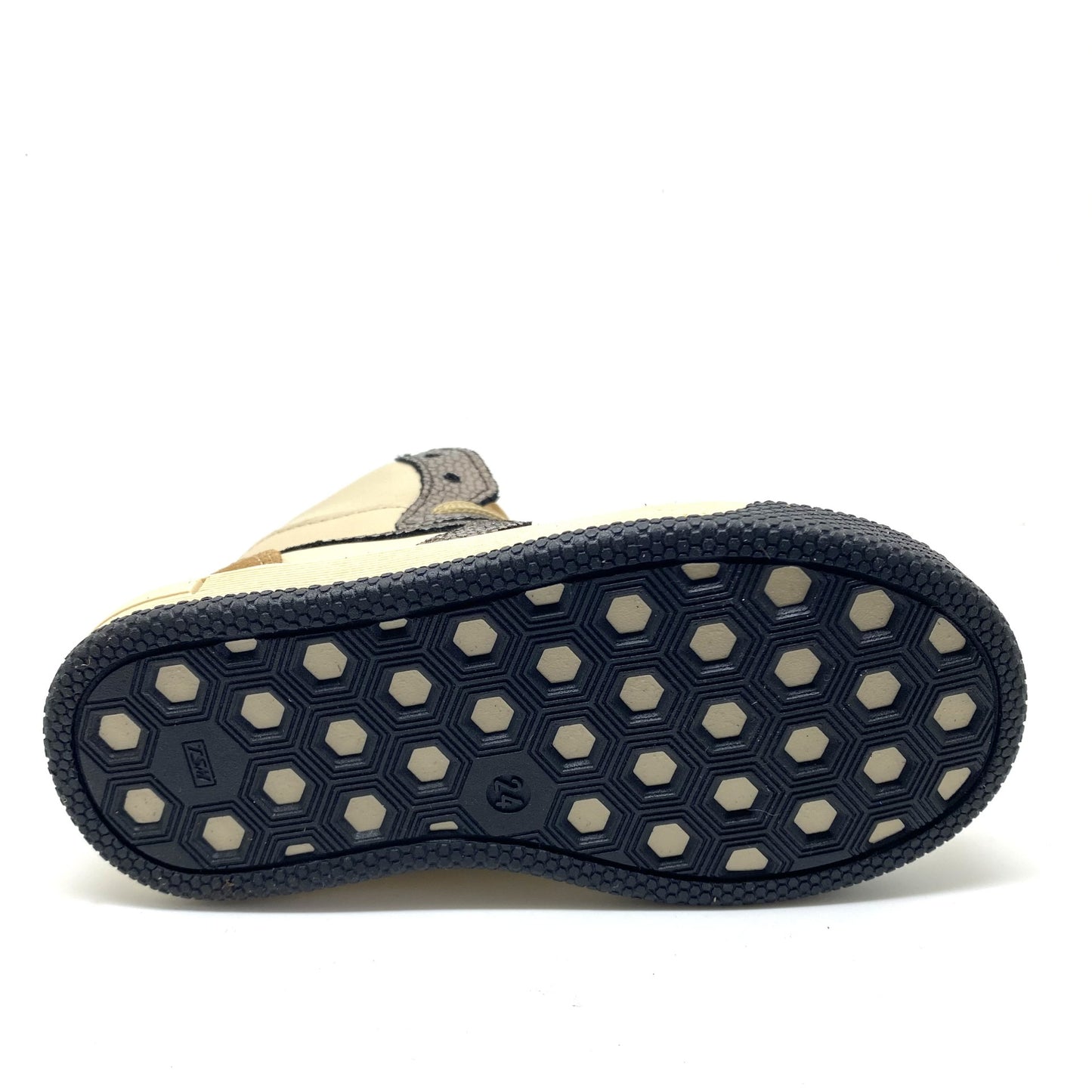 Hip hoge sneaker beige en goud