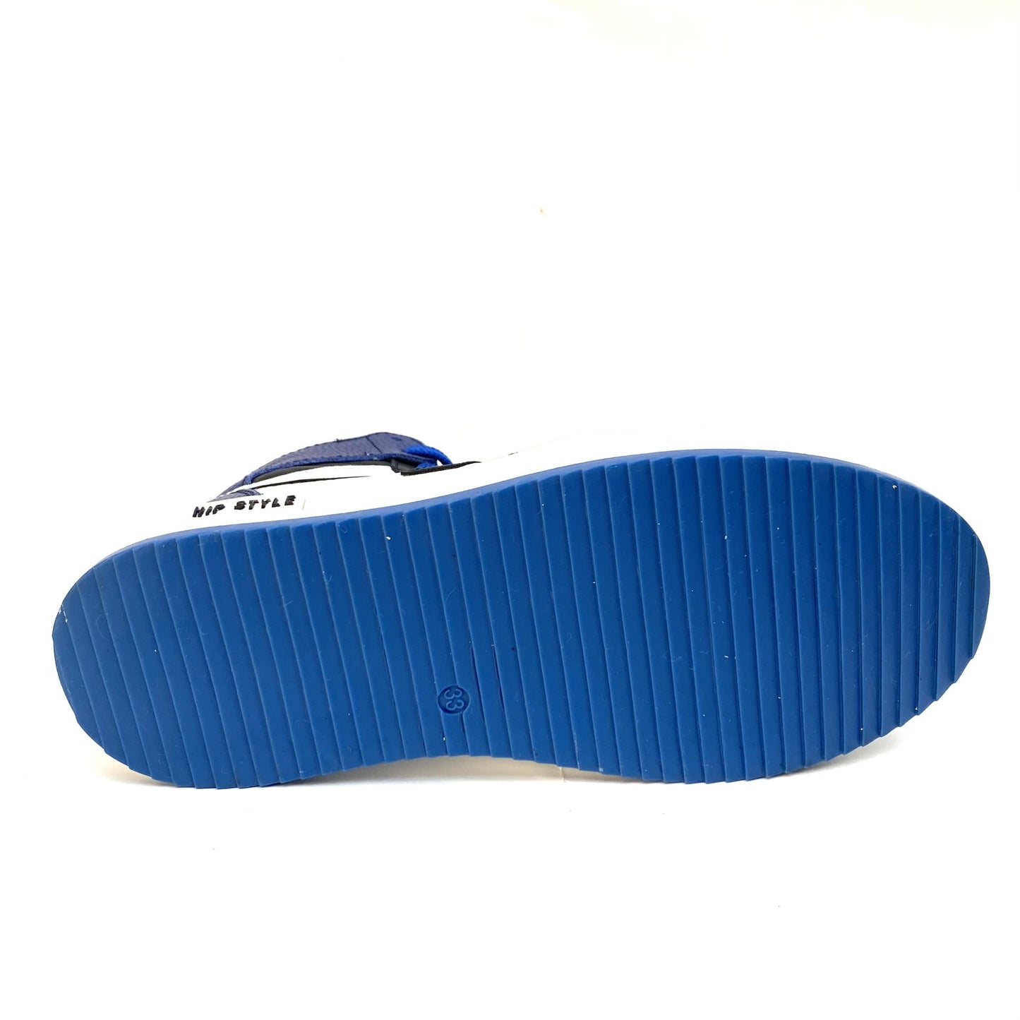 Hip hoge sneaker blauw zwart en wit