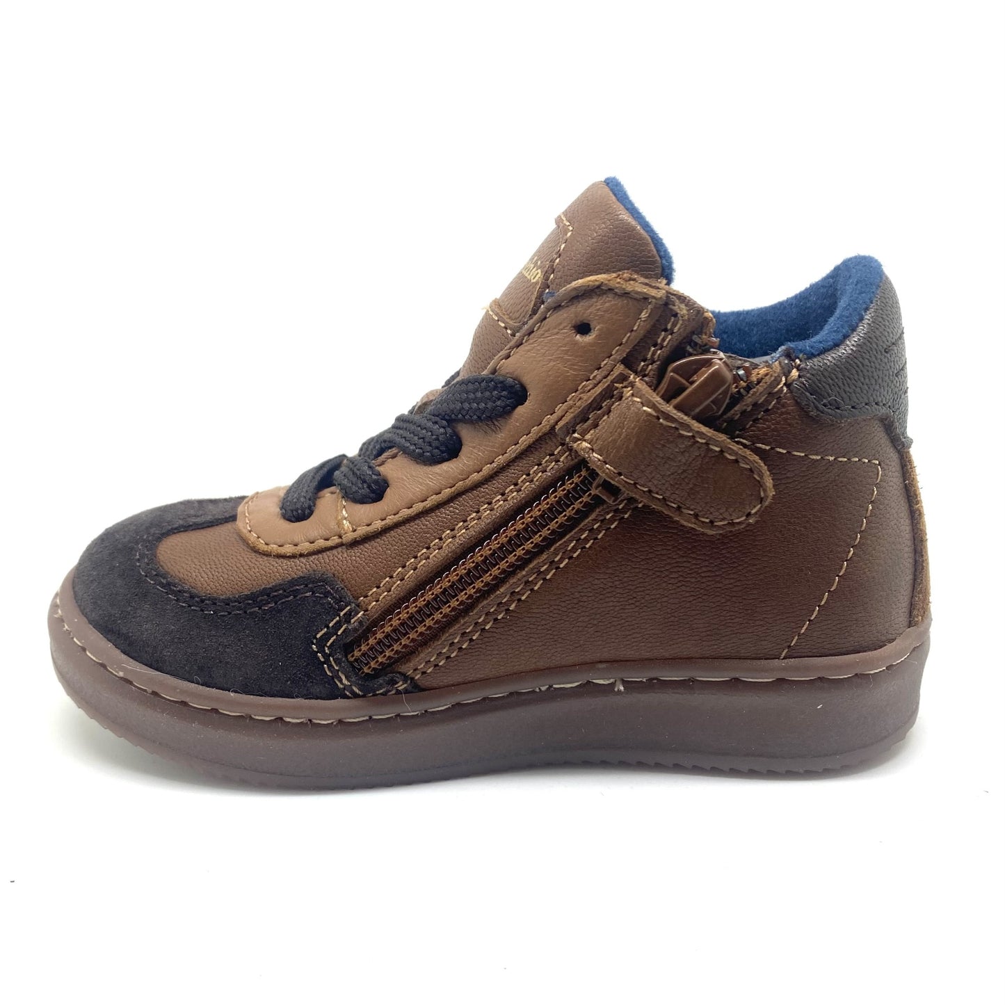 Pinocchio half hoge sneaker bruin