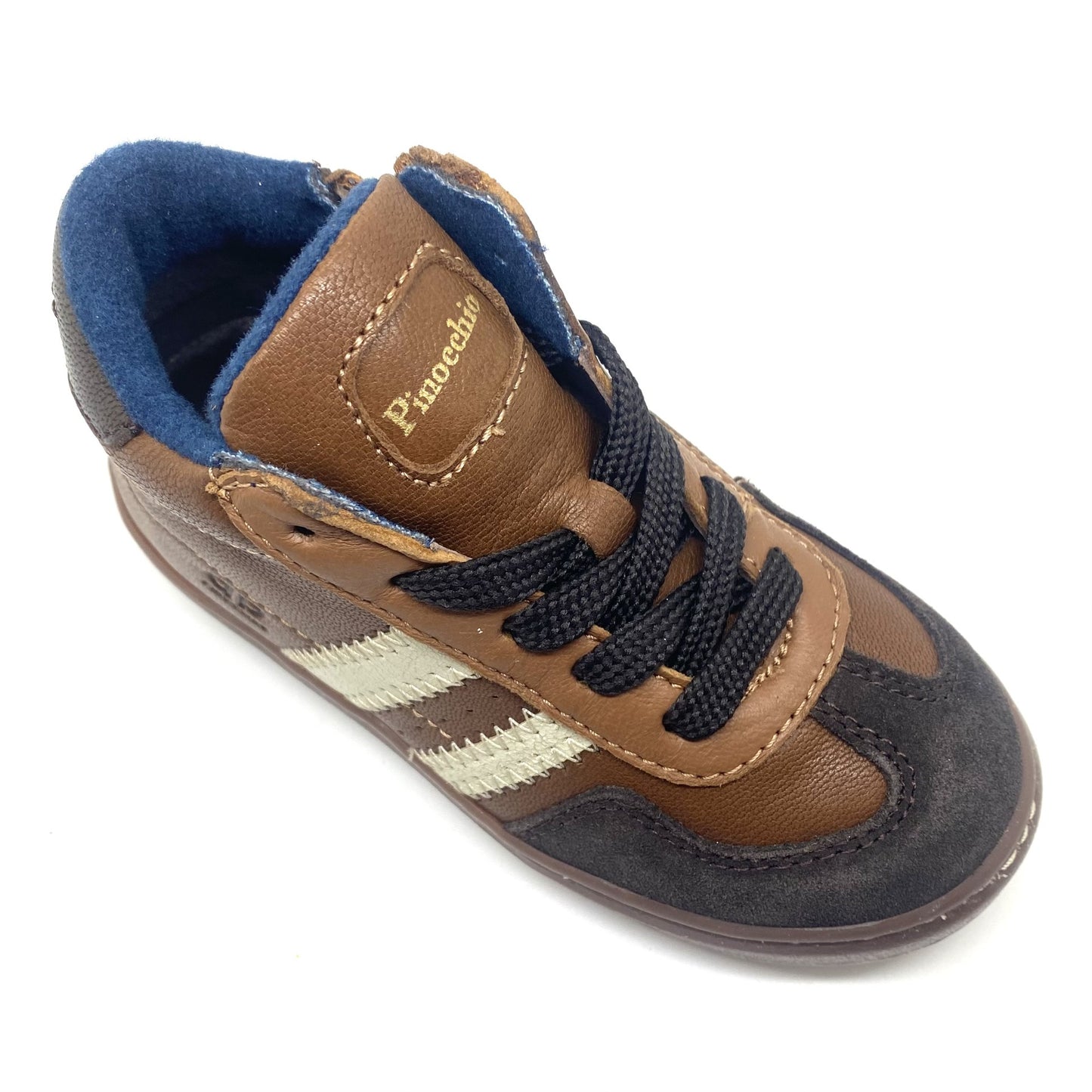 Pinocchio half hoge sneaker bruin