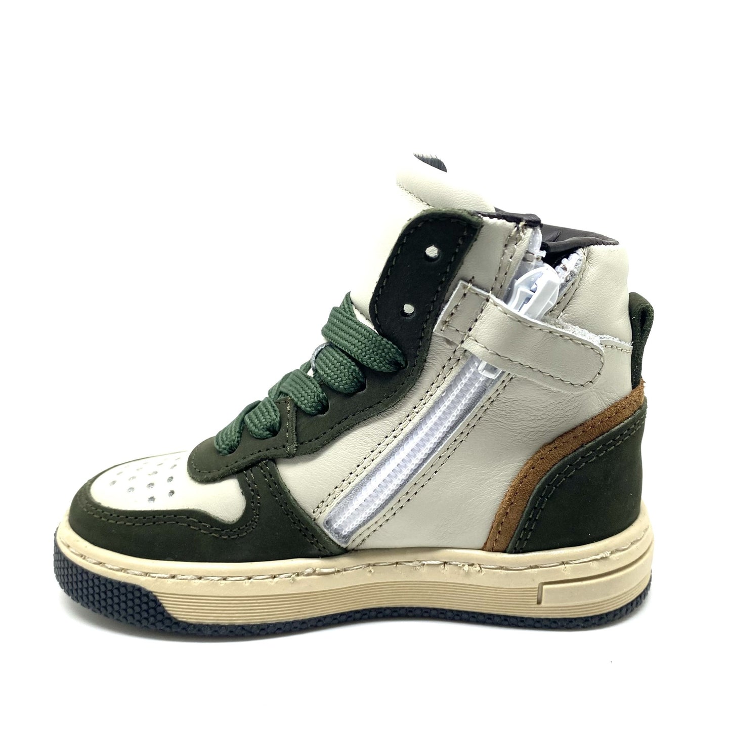 Hip hoge kaki sneaker