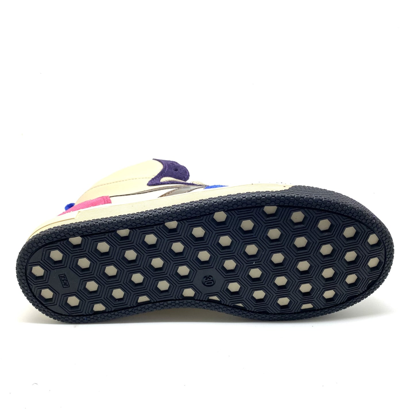 Hip hoge sneaker met kleurtjes
