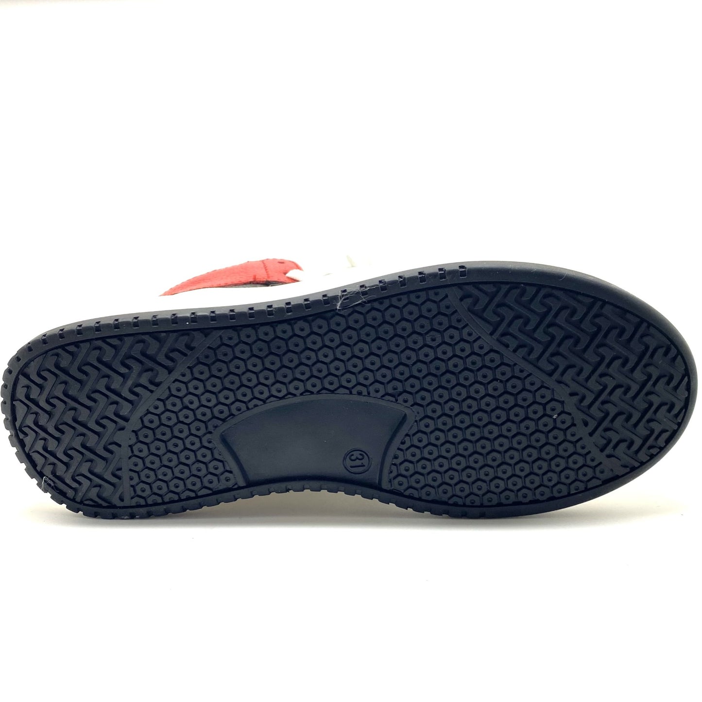Hip hoge sneaker rood wit
