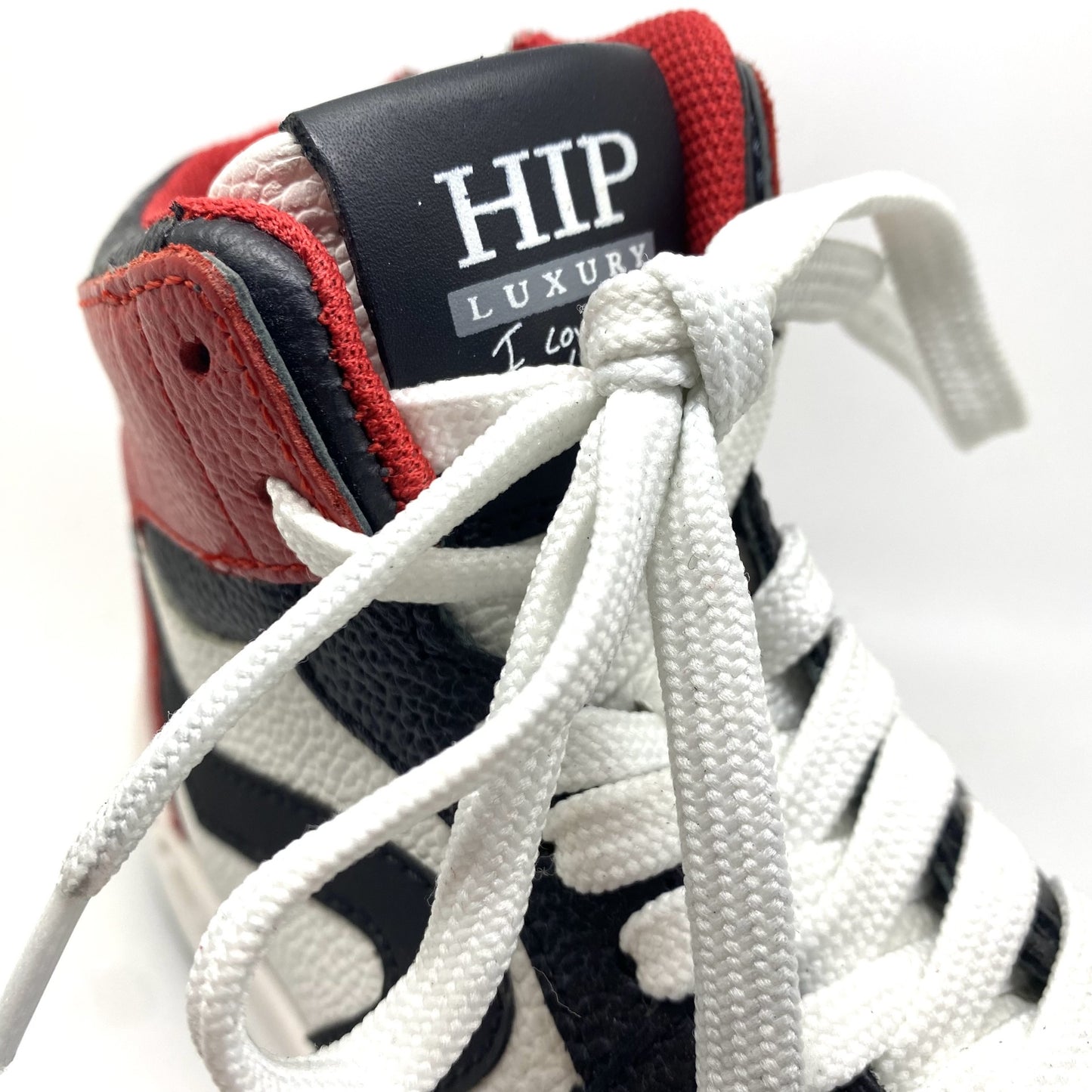 Hip hoge sneaker rood wit