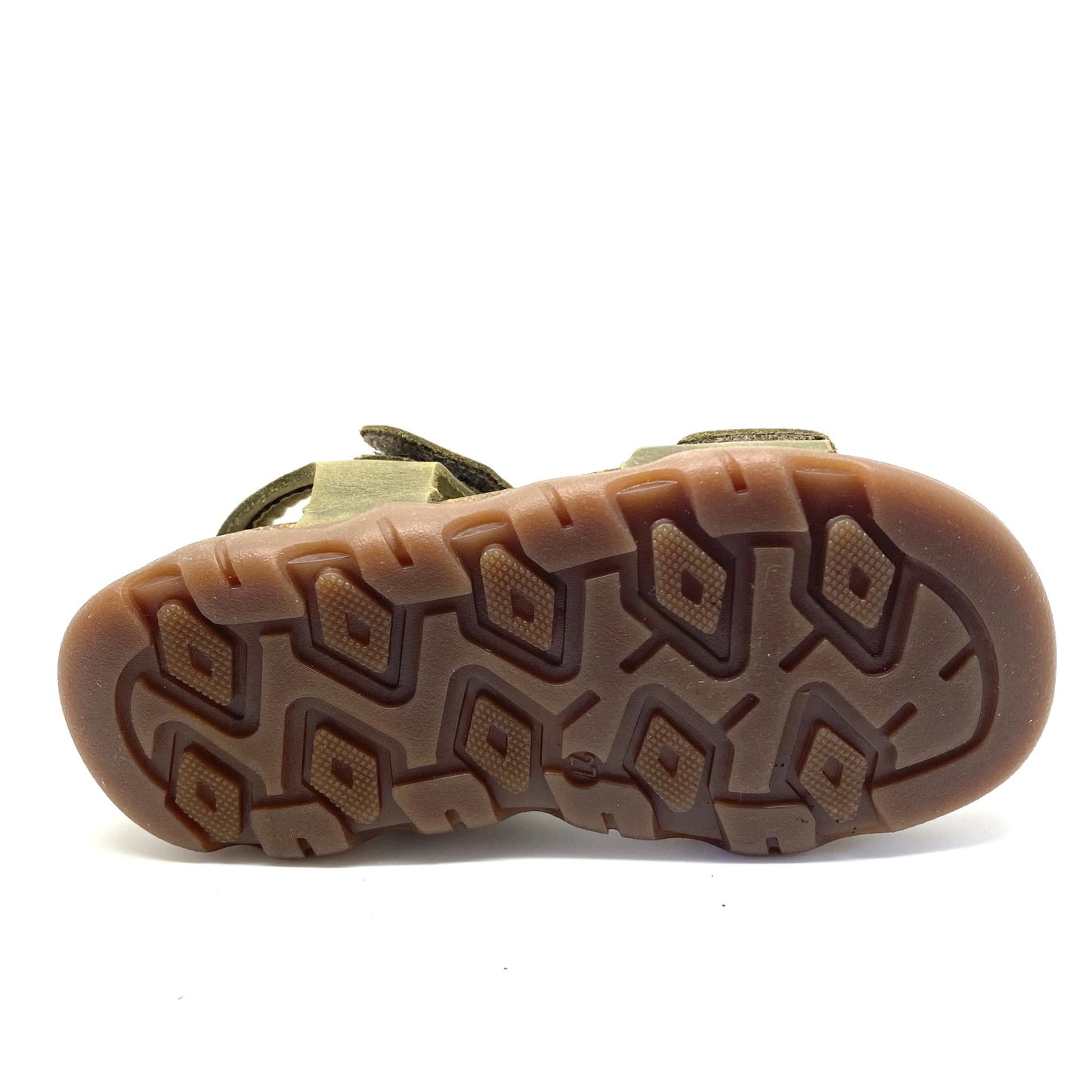 Develab sandaal kaki met 2 velcro's en dikke flexibele zool