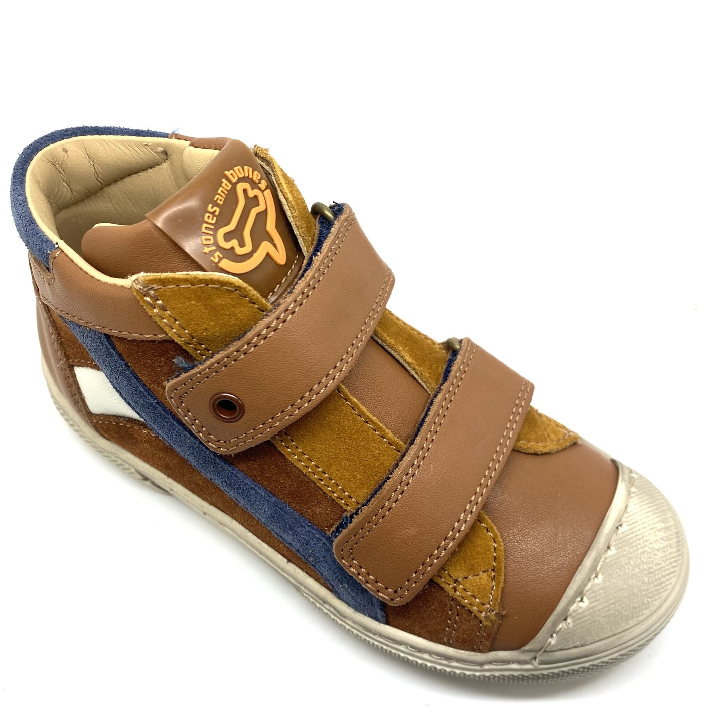 Stones and Bones sneaker met velcro en rubberen tip