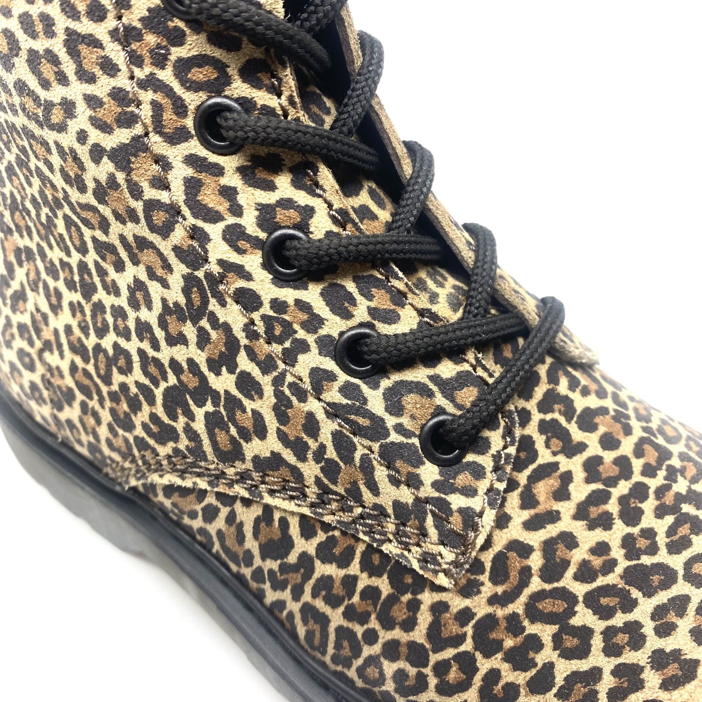 Hip hoge leopard veter bottine
