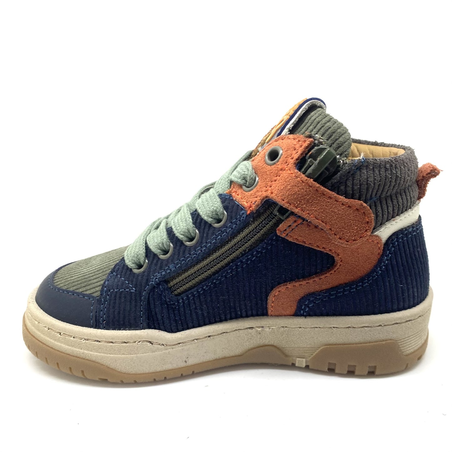 Stones and Bones KANTE sneaker kaki en blauw
